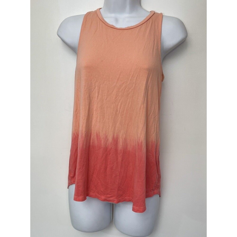 Old Navy Girl twist back keyhole tank top. Size XL. Color pink dip dye. Pre Ow